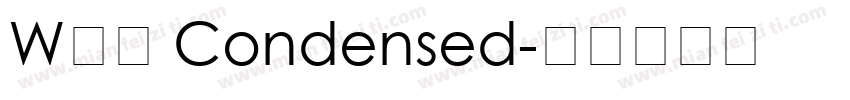 WGL Condensed字体转换